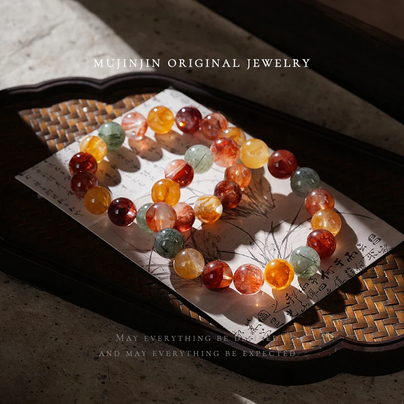 【木槿槿】天然水晶手串女款时尚饰品轻奢百搭手链手饰品多样性发一