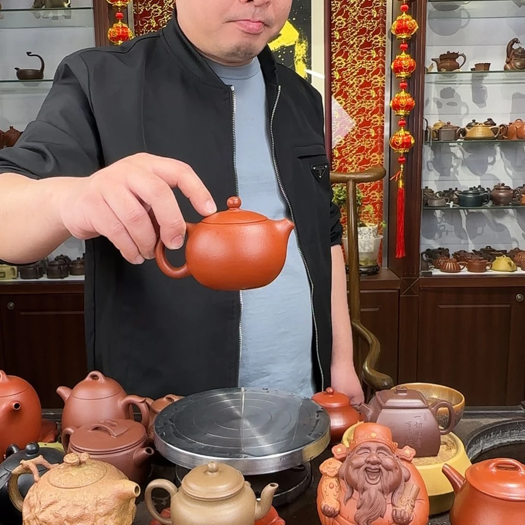 紫砂茶壶西施朱泥