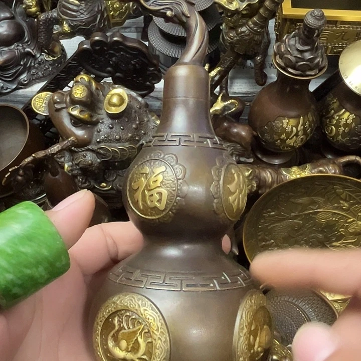 顺顺利利，铜器摆件