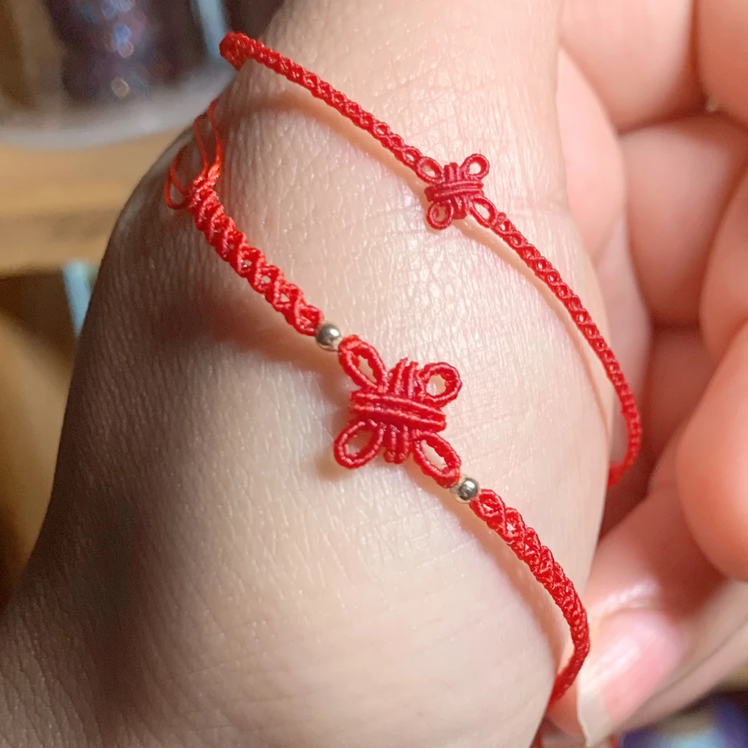 非金属布艺手链 中国风吉祥结手链葫芦手链本命年红礼物情侣手绳