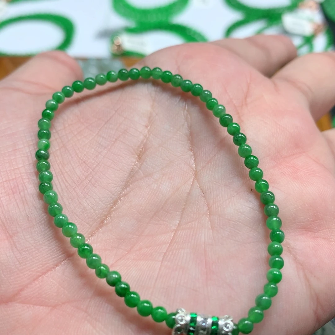 未镶嵌手链翡翠翡翠