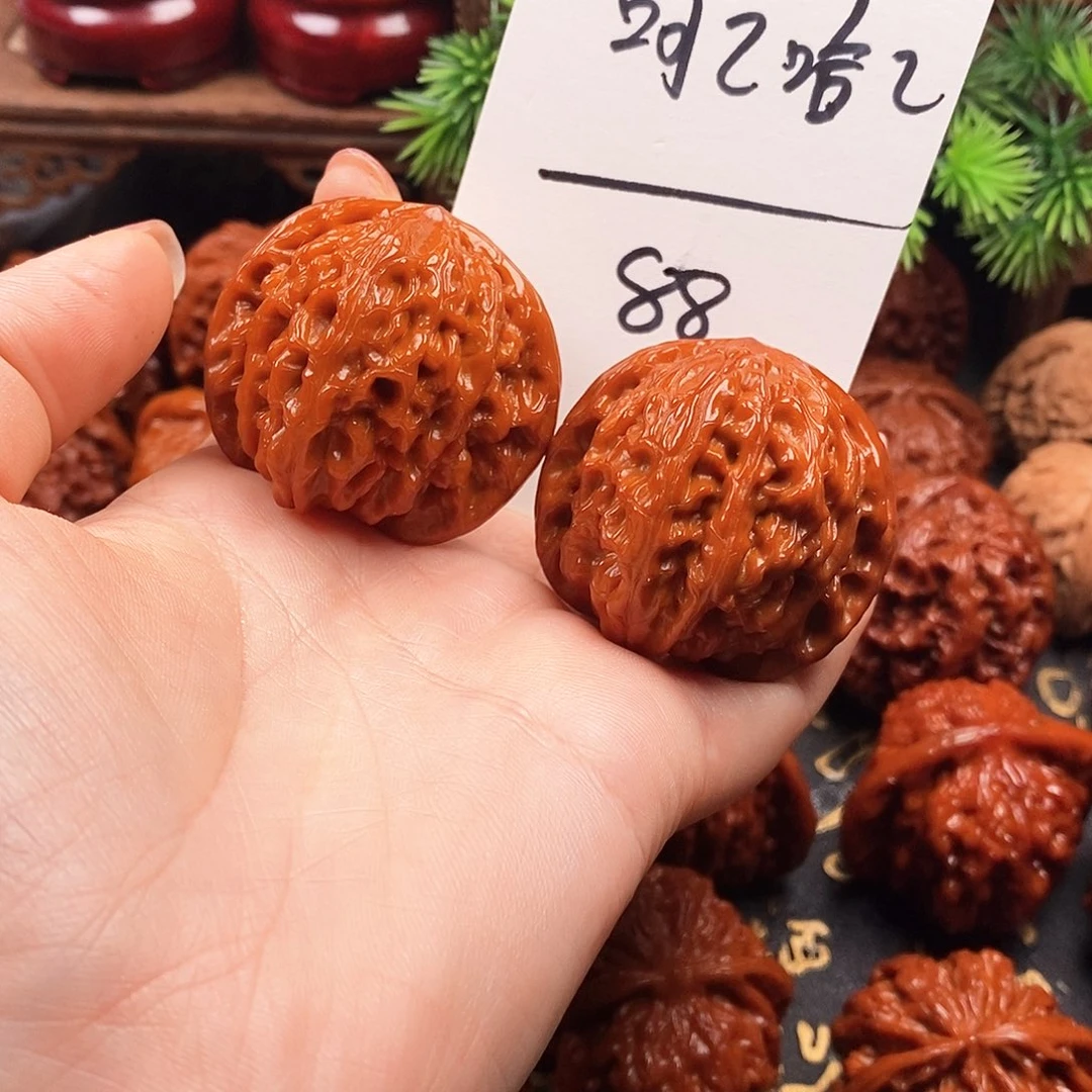 呵***哈文玩核桃把件磨盘呵