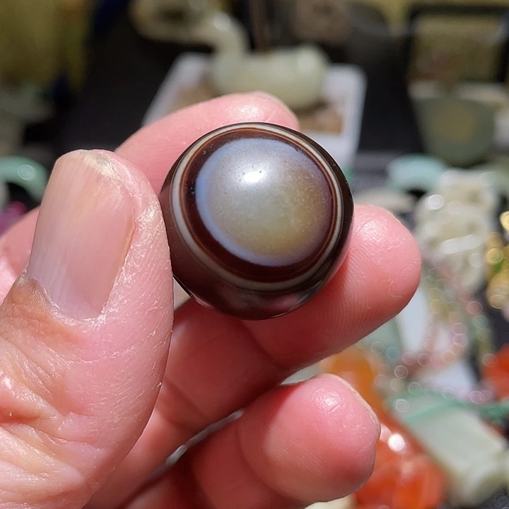 沙***洲玛瑙/玉髓合金颈饰挂件
