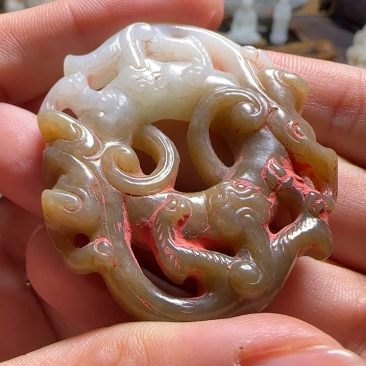 和田玉未镶嵌挂件