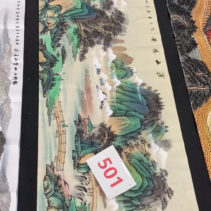 枕书斋画廊的直播间