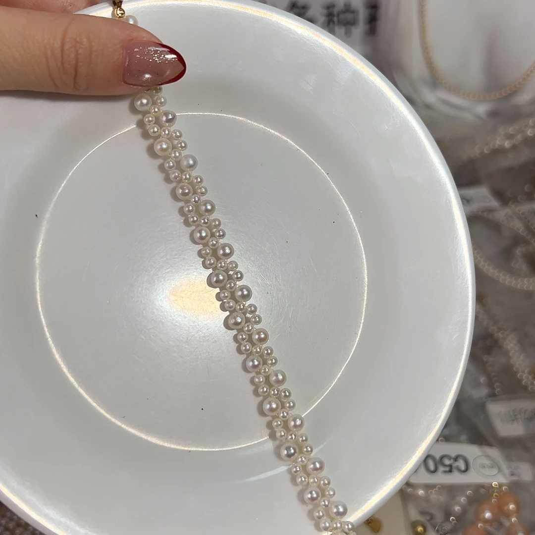 那***天淡水珍珠天然淡水珍珠钛钢