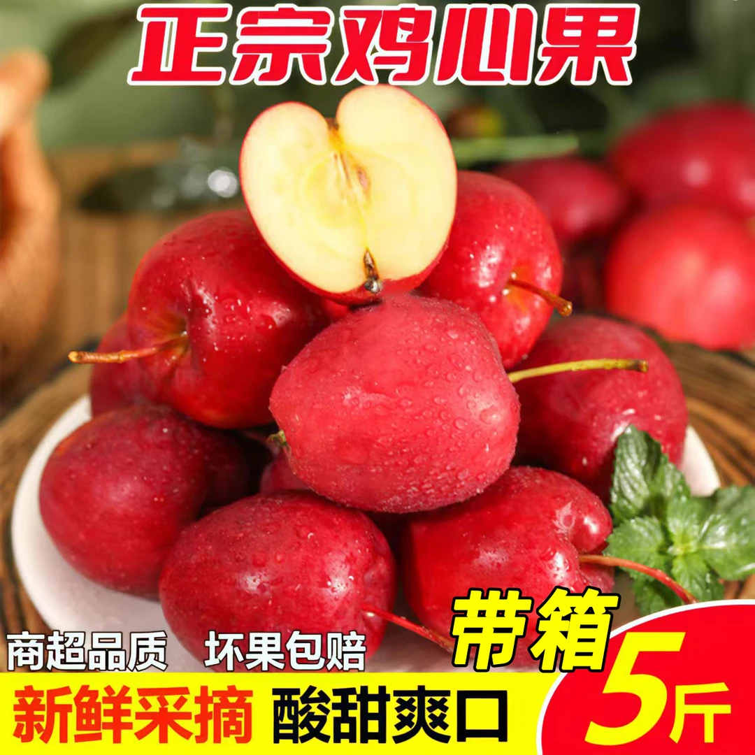 正宗东北鸡心果锦绣海棠果冰糖心小苹果新鲜酸甜产地直发包邮