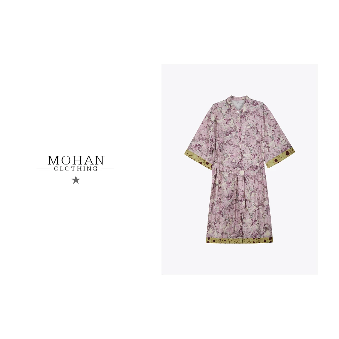 CLOTHING/墨含高奢时尚潮流气质舒适优雅百搭休闲简约连衣裙WJ635