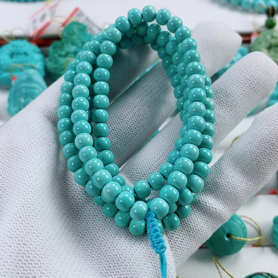 绿松石未镶嵌车挂