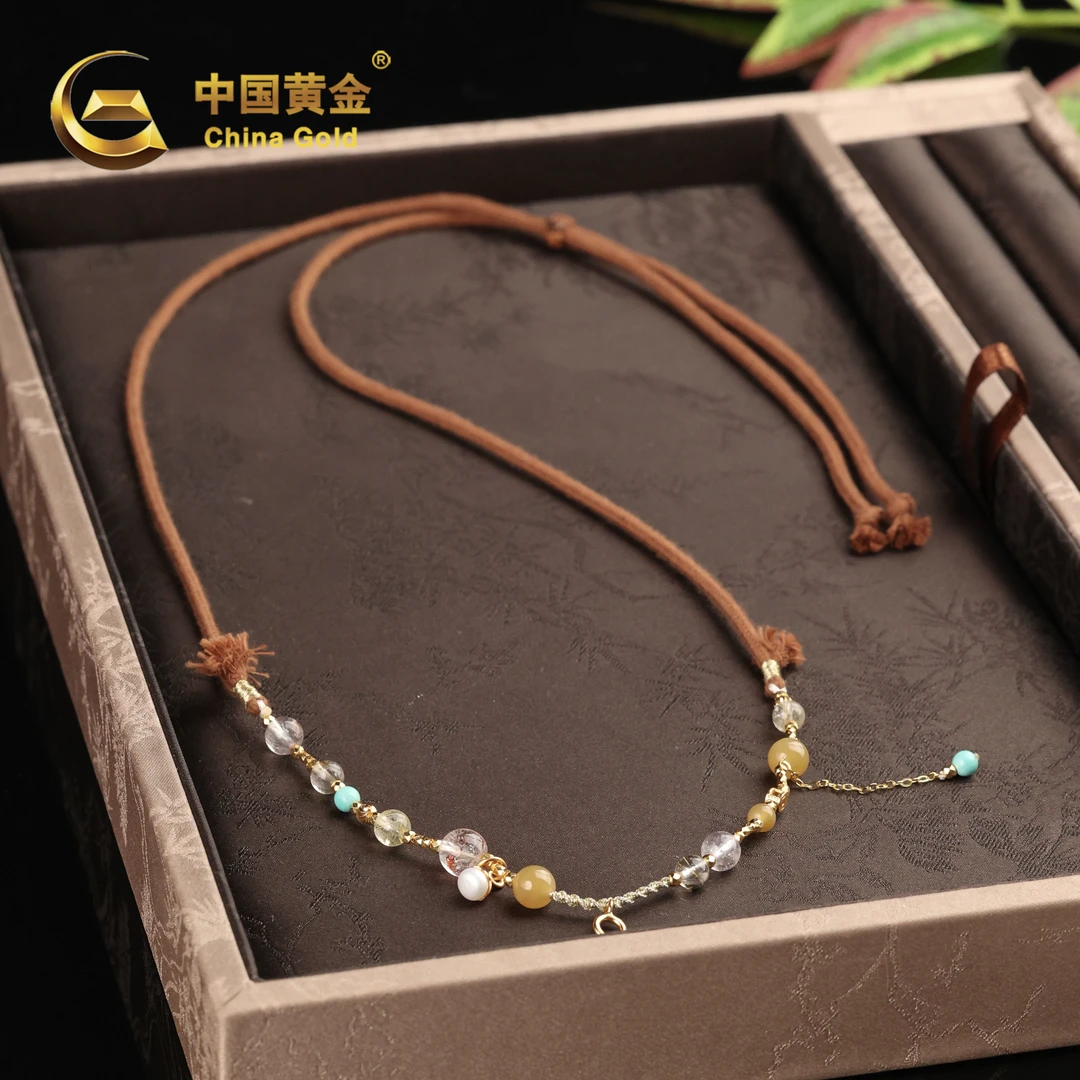 【中国黄金】若初 | 和田玉*项链*S925银镶嵌-X2668-Y