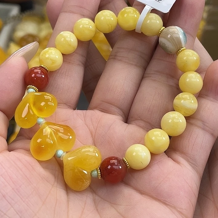 爱***羊琥珀未镶嵌珠宝奇石琥珀h21