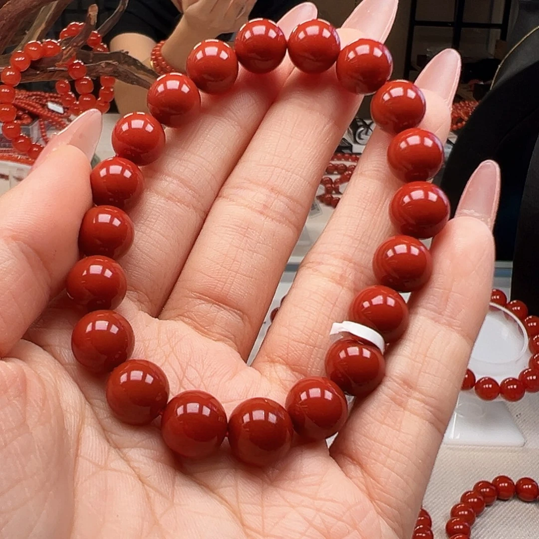 湘***绮未镶嵌手链南红玛瑙