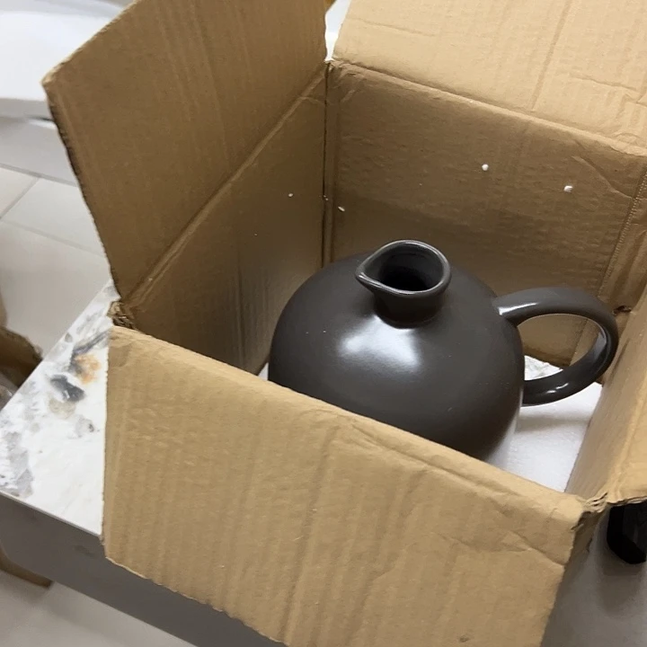 橙***微玻璃花盆摆件清仓不退不换瑕疵陶瓷