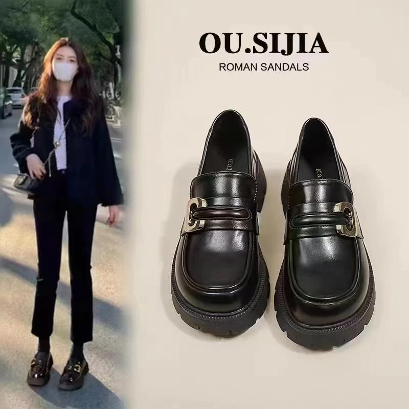 666-5网红爆款春夏季乐福鞋单鞋休闲百搭