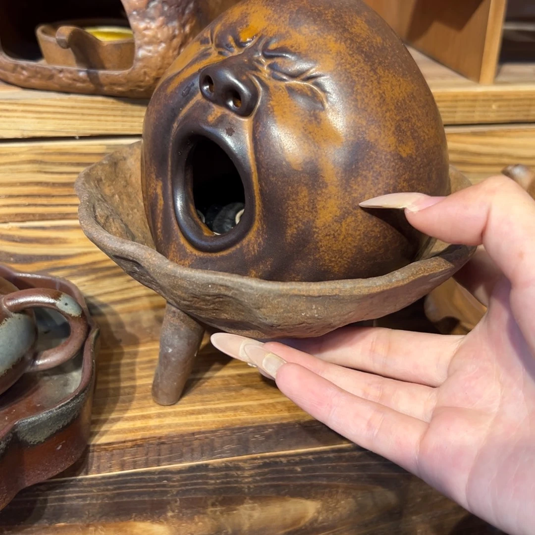 裸烧老岩泥原矿茶具