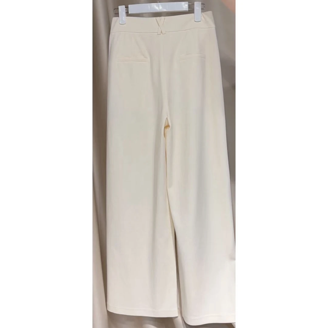 HIUOYA【秋装活动】显瘦宽松气质高腰休闲裤24370284