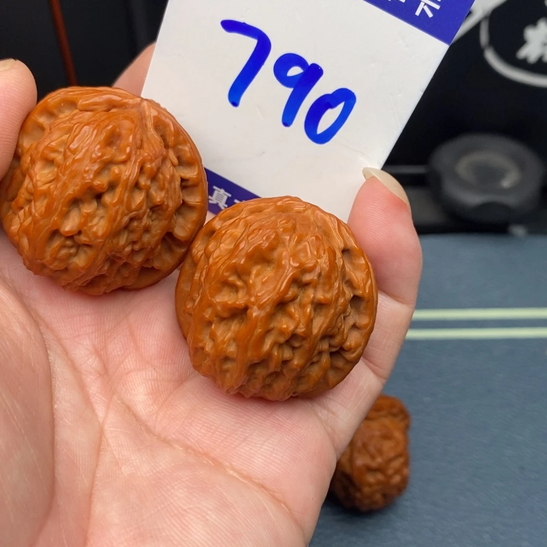 把件文玩核桃白狮子35