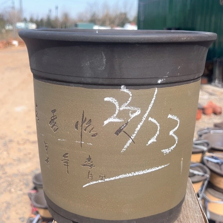 红陶紫砂兰花盆微瑕