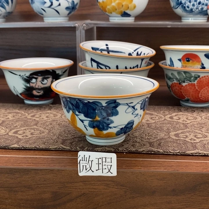 釉下老陶泥手工绘制