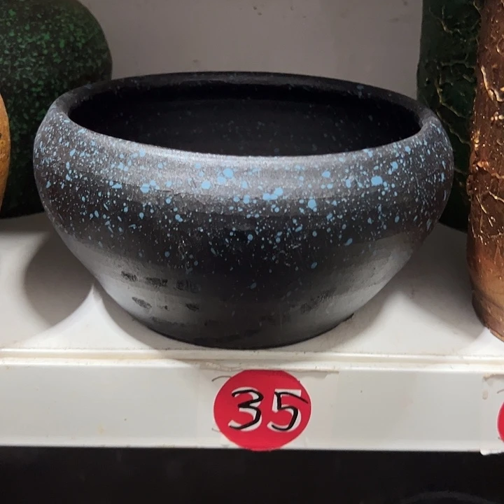 粗陶盆默认打孔高11口19