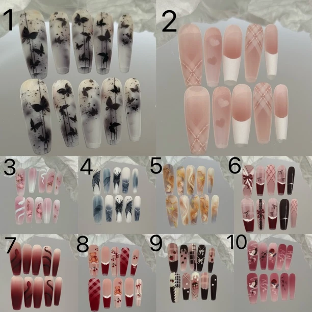 【桃悦穿戴甲丝绒穿戴甲~细节图在详情页~】