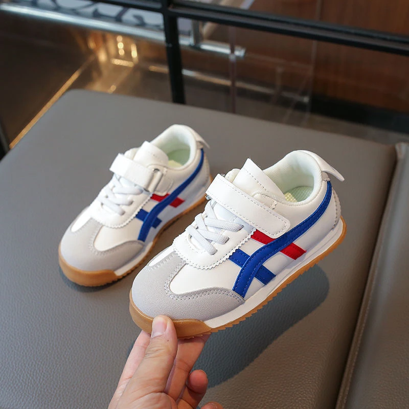 春秋季新款儿童小蛮腰阿甘运动鞋百搭时尚男女童休闲软底鞋韩版