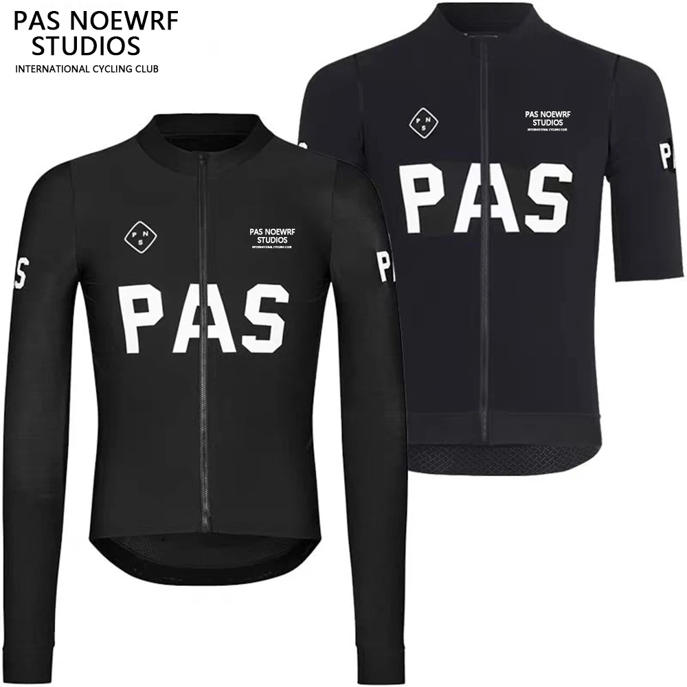 PAS 高品质简约春夏季公路自行车黑色长短袖专业级骑行服透气速干