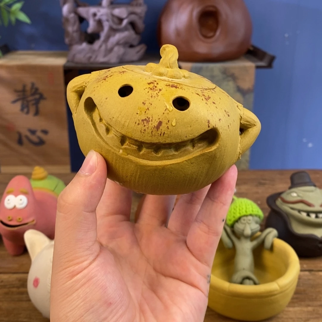紫砂茶壶紫砂 南瓜