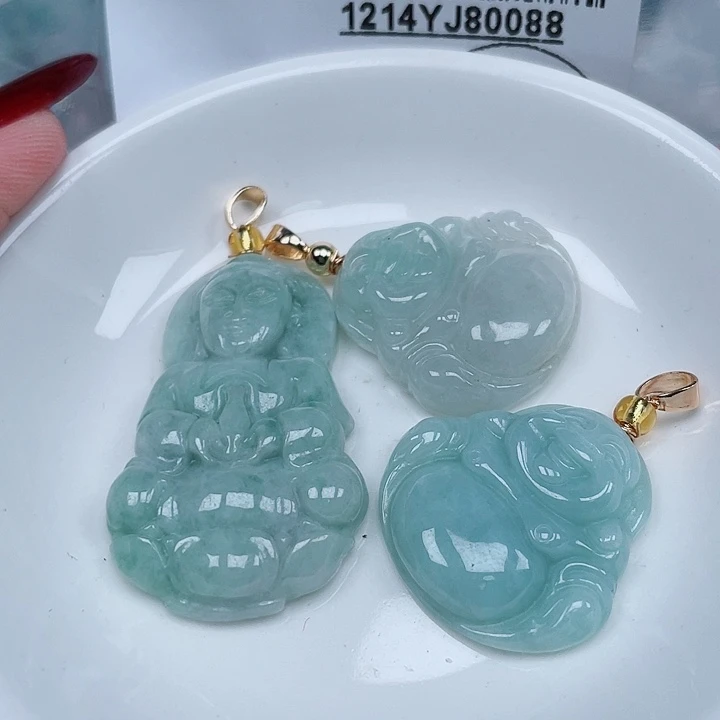 翡翠未镶嵌吊坠(不含链)