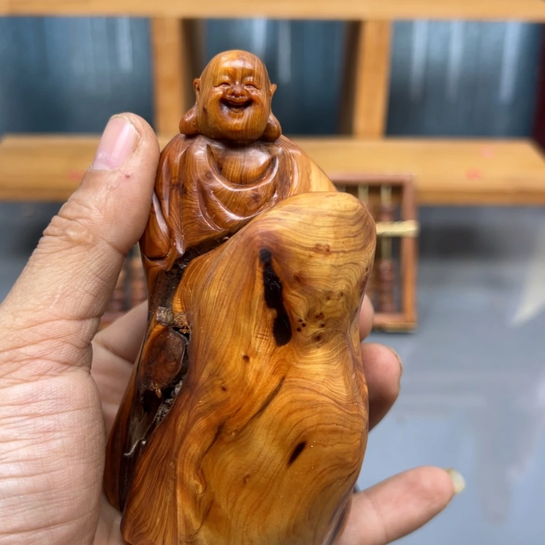贝***y木崖柏木摆件手把件