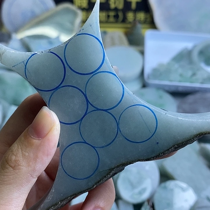 孤***舟翡翠裸石纯天然翡翠