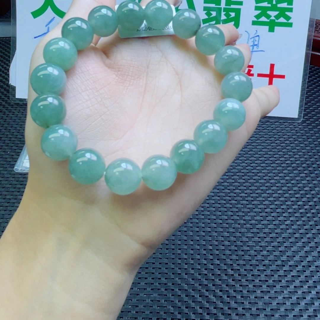 未镶嵌定制翡翠珠串