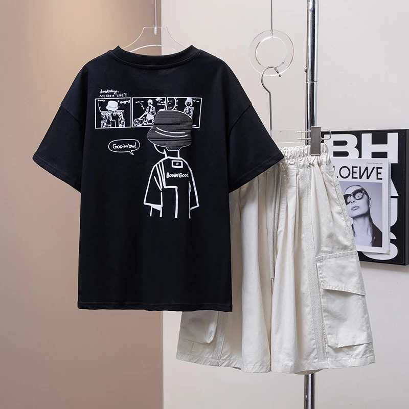 男童夏季短袖套装2025新款