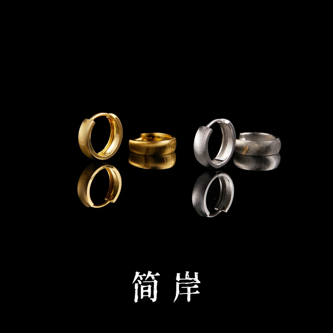 925银耳饰 S925银经典猫眼耳扣