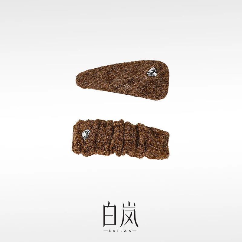布艺发夹组合-棕色ZP0106【非卖品，勿拍】