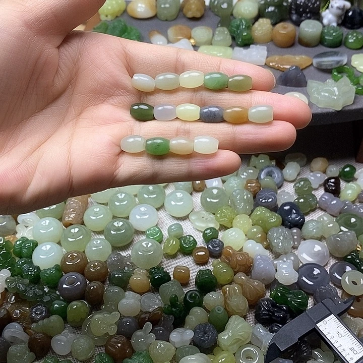 未镶嵌和田玉挂件桶珠19.9一个多样性发其一