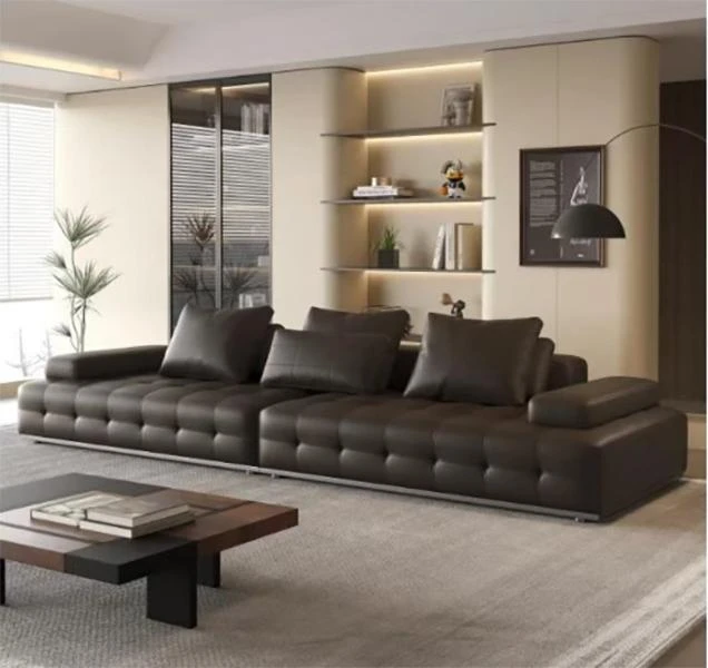 【劳伦斯】2025爆款真皮床家用轻奢主卧床婚床高货北欧沙发儿童床