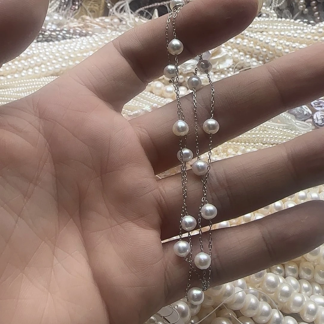 林***林半成品未镶嵌淡水珍珠满天星（拍2发1）