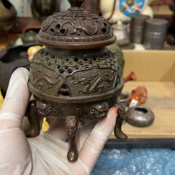 铜中古艺术品摆件