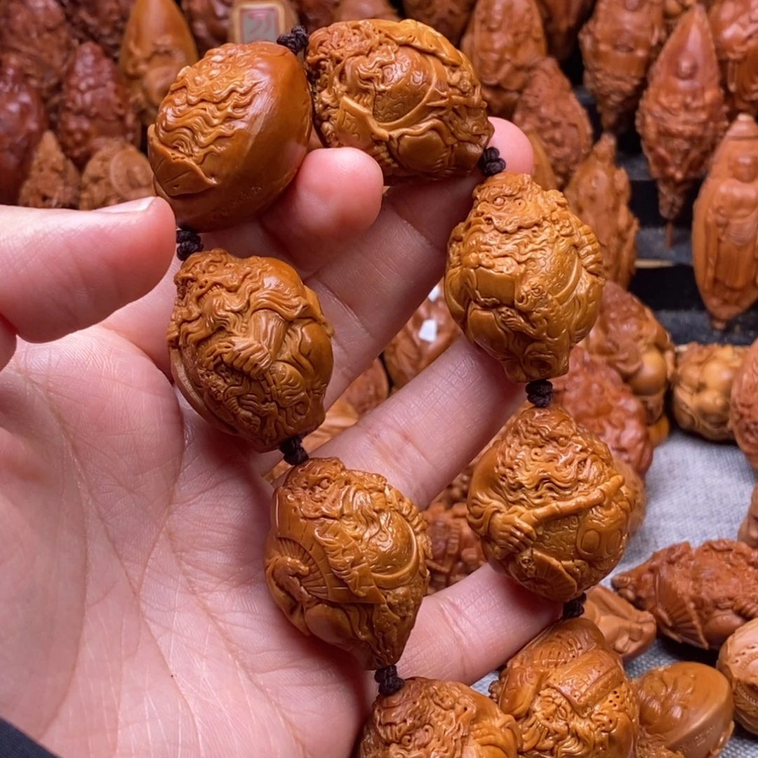 万***K橄榄核手串/手链核雕