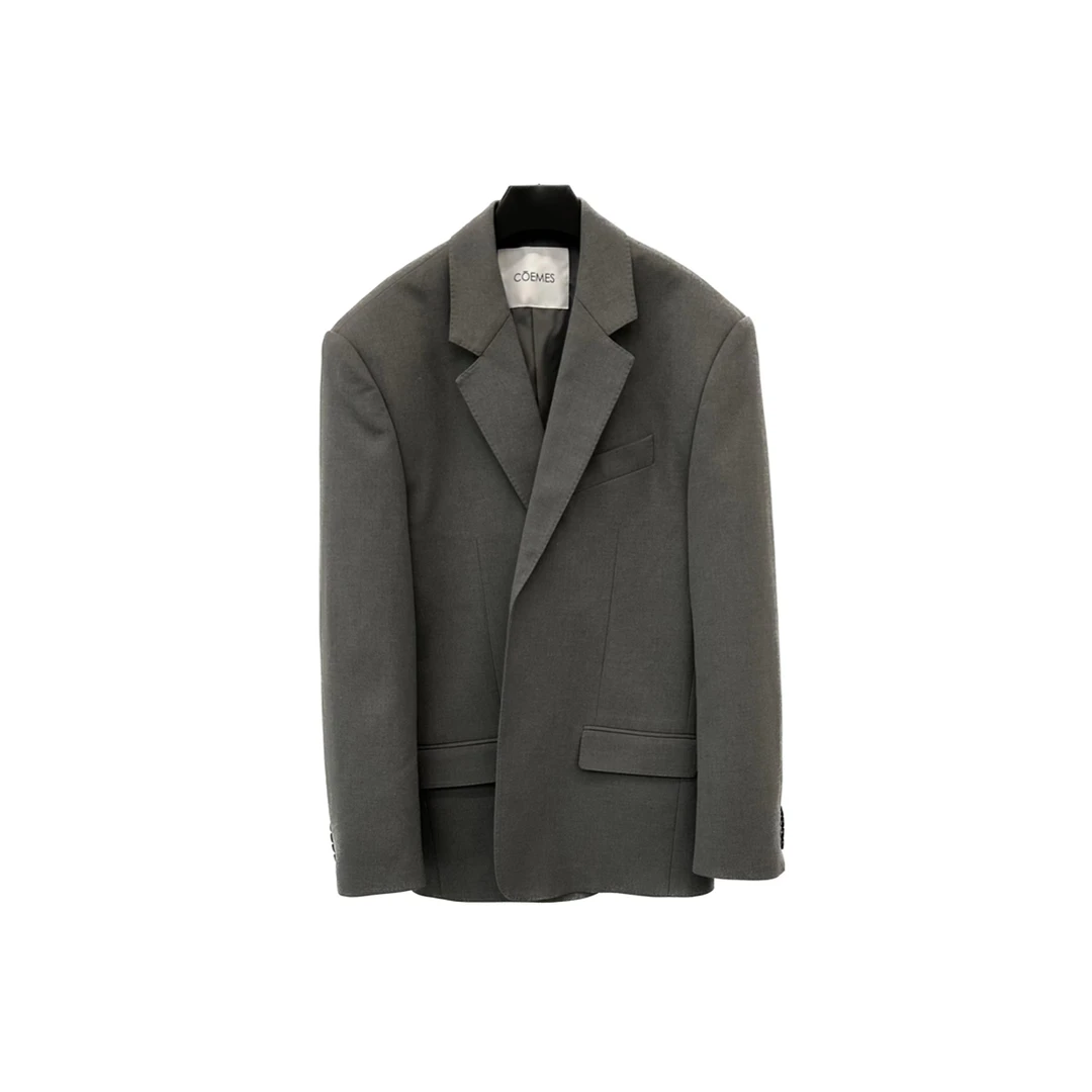 【茉舍】COEMES 设计师品牌秋冬休闲枪驳领西装外套CM2402102-3350