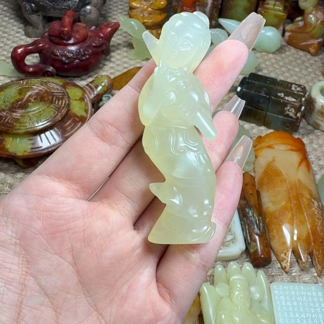 白玉菩提吊坠挂件