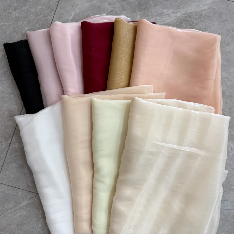 流光云纱布料网纱纱裙汉服面料闪光娃衣服装设计裙子DIY网纱布料