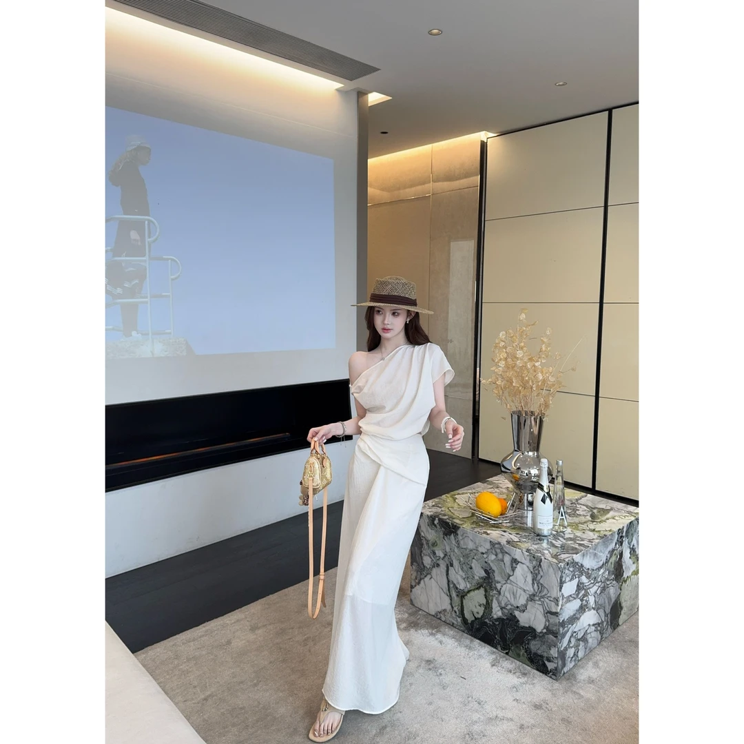 冰冰「优雅lady 」夏季时尚气质百搭休闲轻奢减龄套装BBX5TZ2401