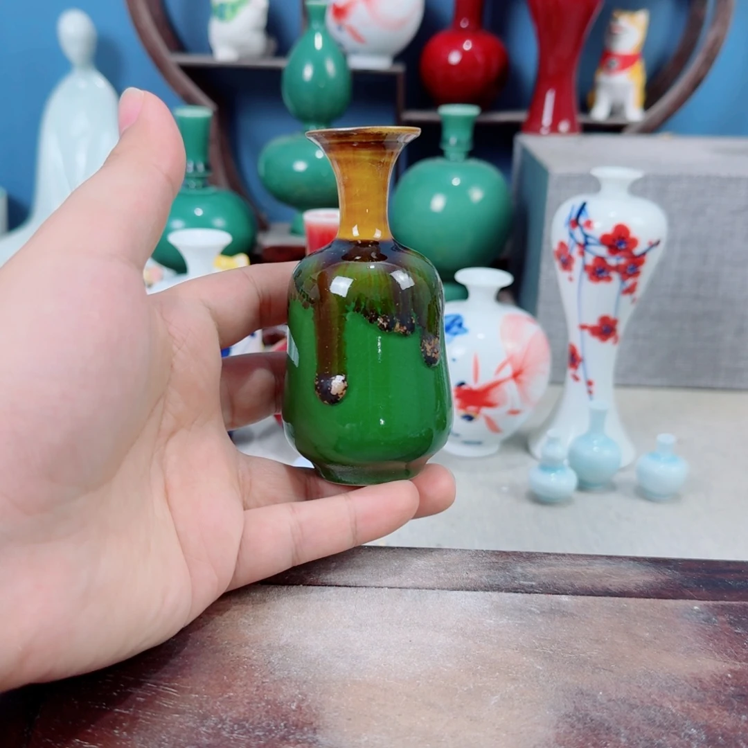 陶瓷手工小花器摆件