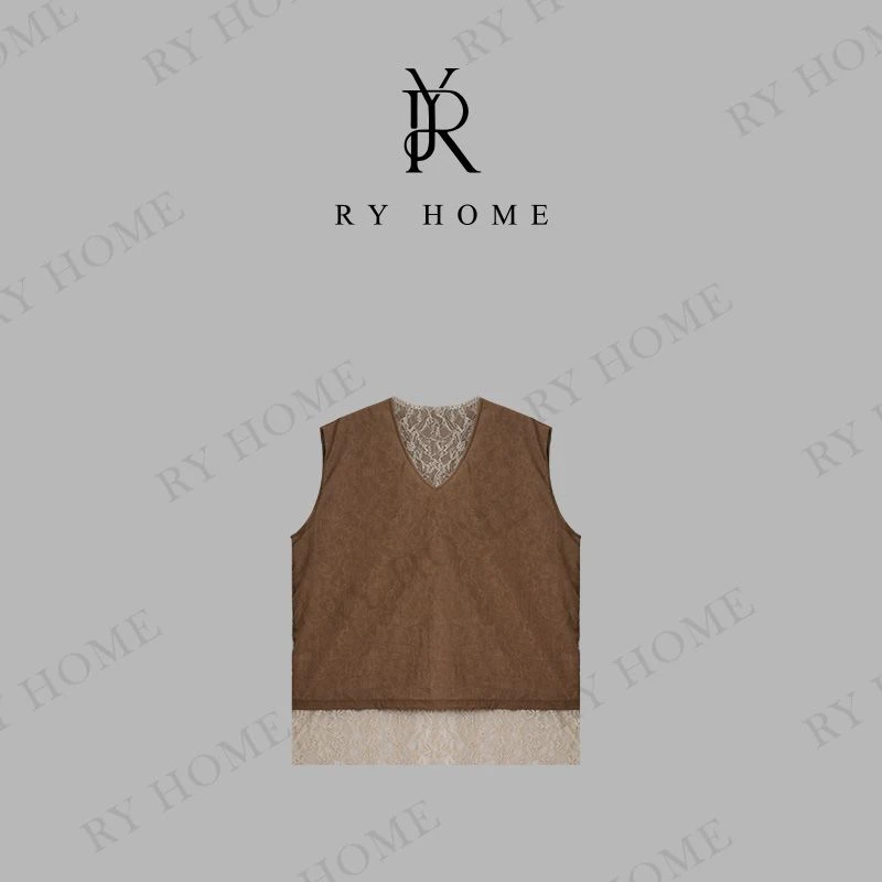 【容雨RYHOME】慵懒风时尚休闲马甲252MJ1572