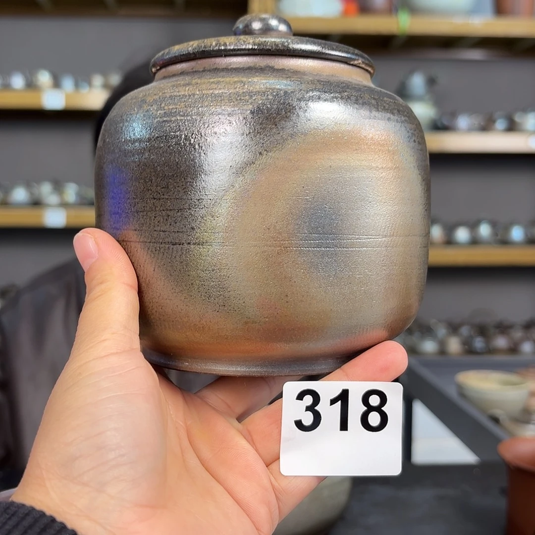 坭兴陶柴烧全手工原矿泥料杯半斤