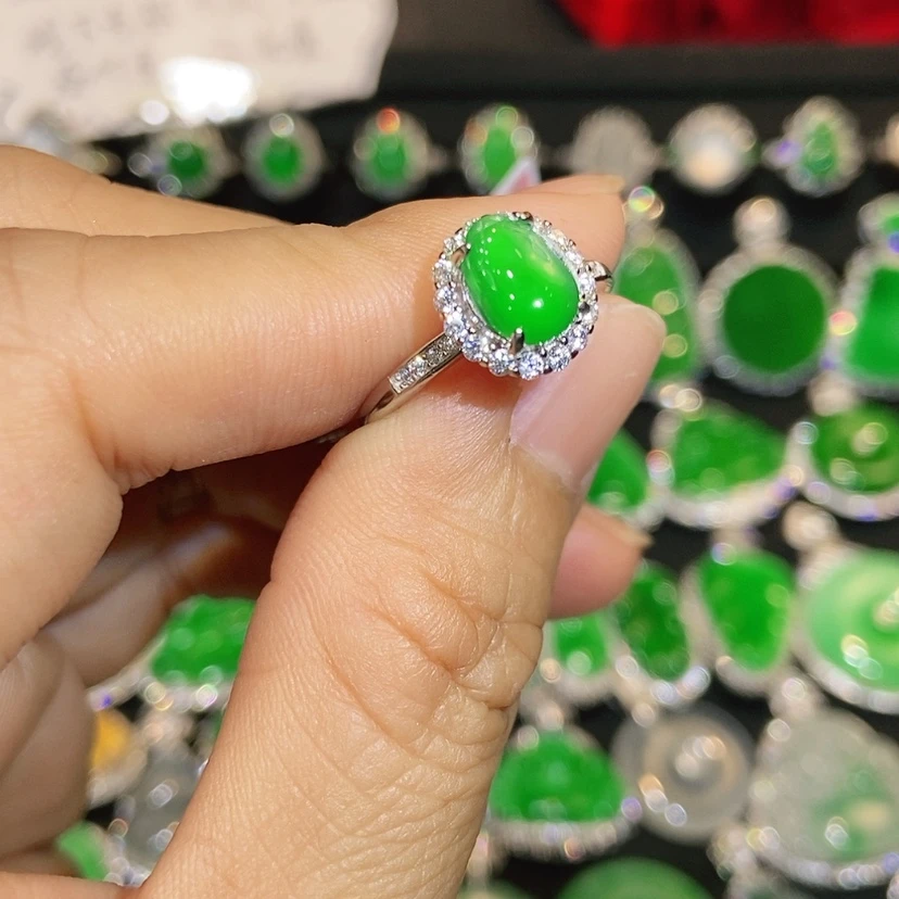 【闪购商品】翡翠戒指未镶嵌天然翡翠