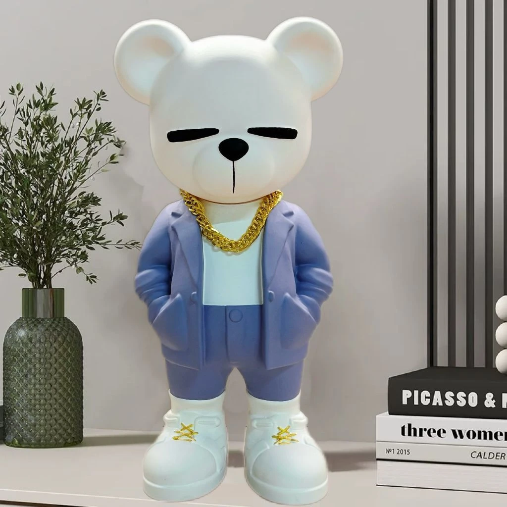 超大号暴富熊发财熊日进斗金蒸蒸日上一夜暴富装饰品摆件