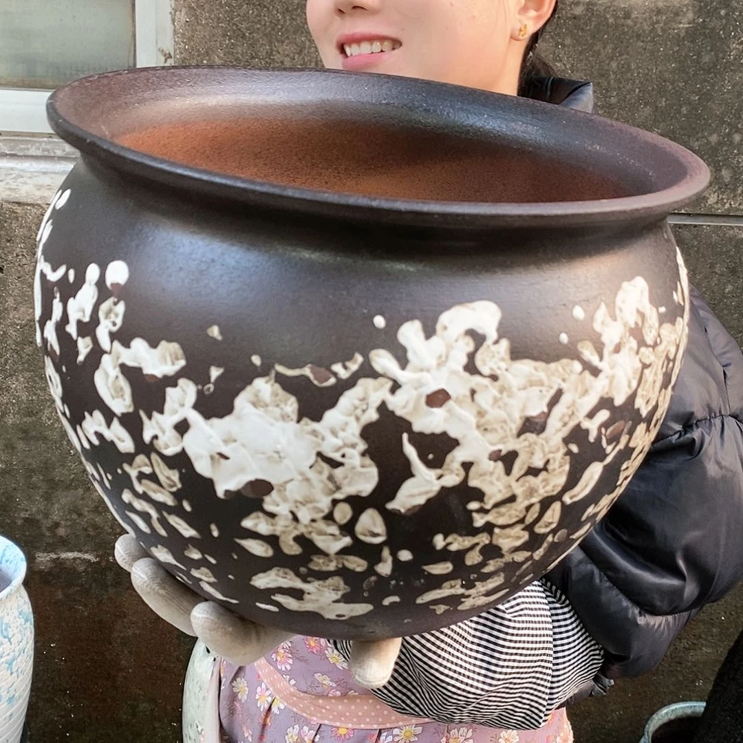 紫砂花盆正品口30高24